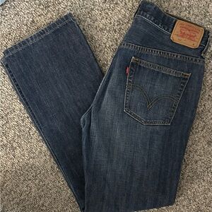 Levi's 505 Low Rise Straight Blue Jeans